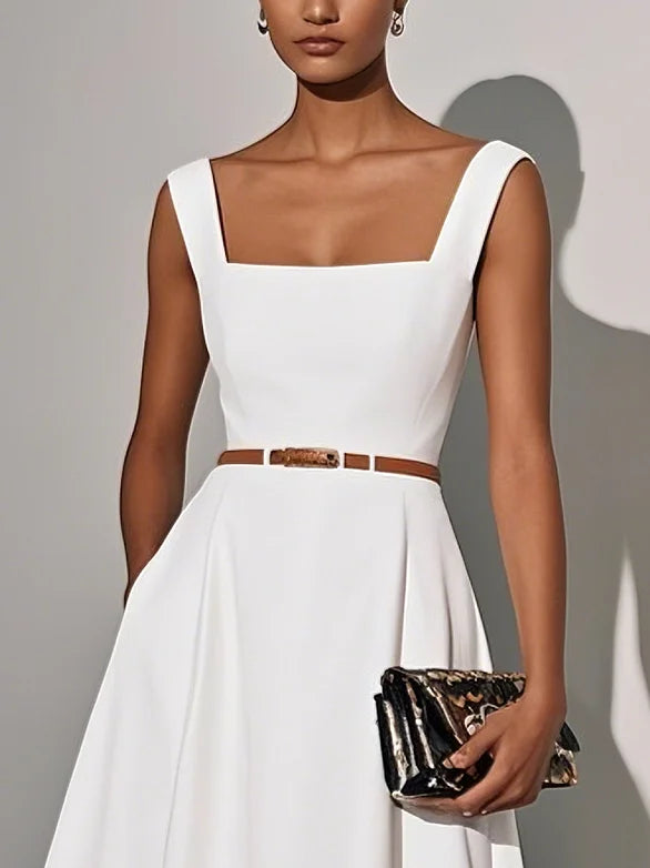 Carllota - Classic Lace Sleeveless Dress