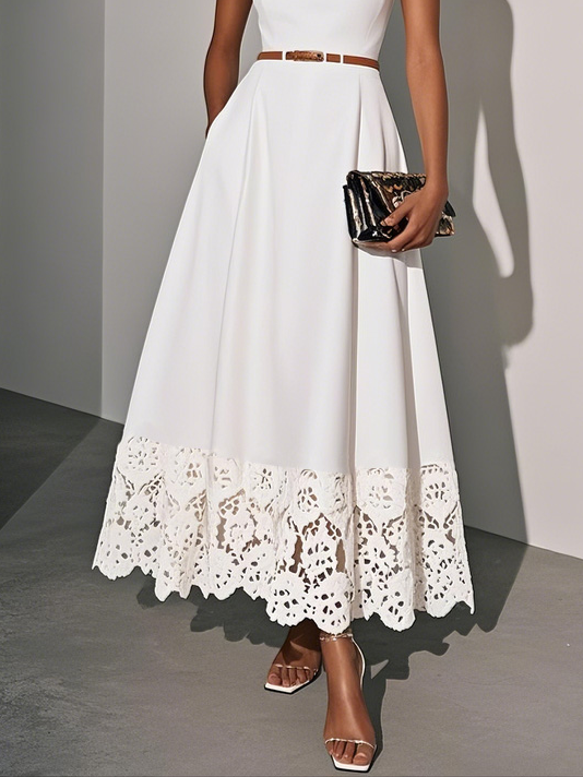 Carllota - Classic Lace Sleeveless Dress