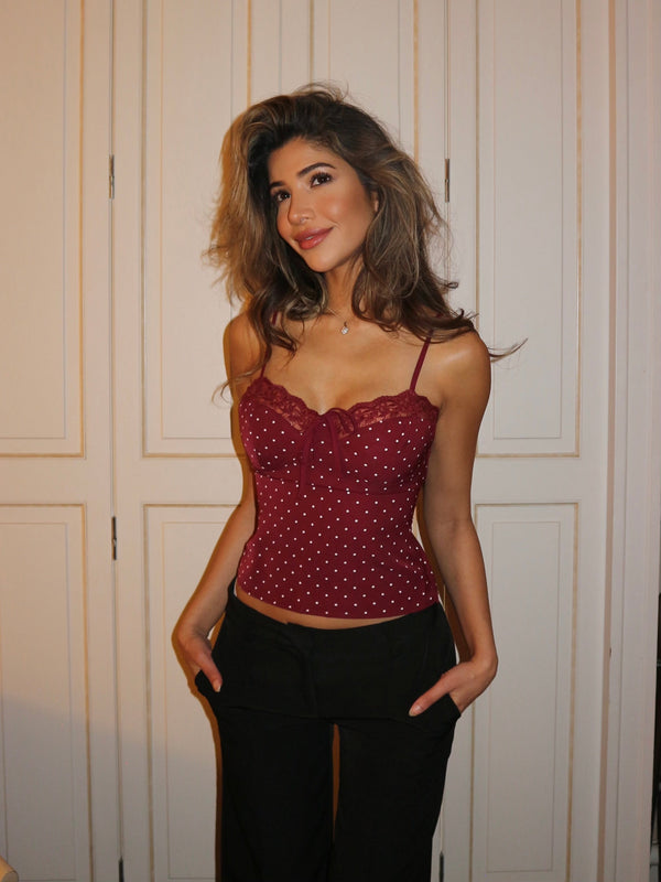 Dot lace top