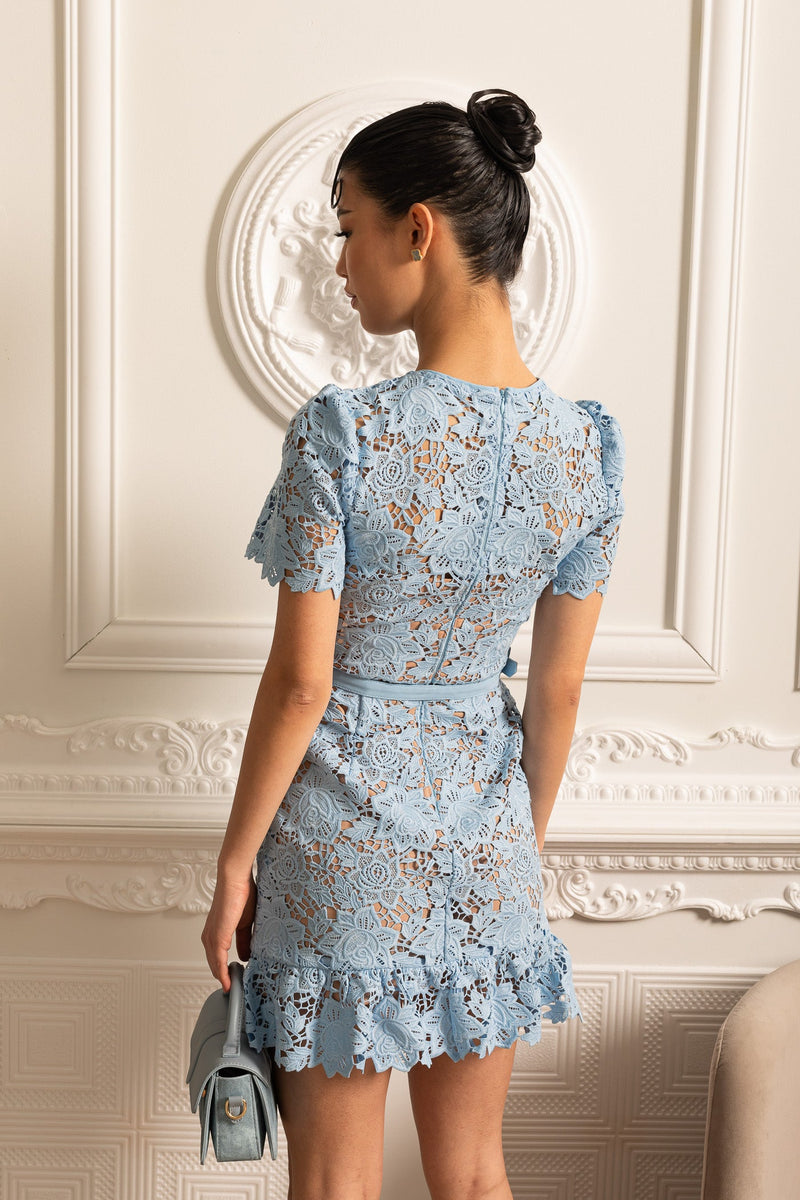 Elowen - Short Sleeve Embroidered Dress