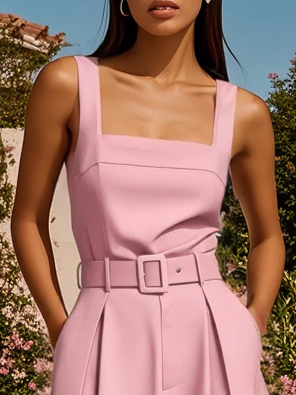 Dahlia - Square Neck Sleeveless Dress