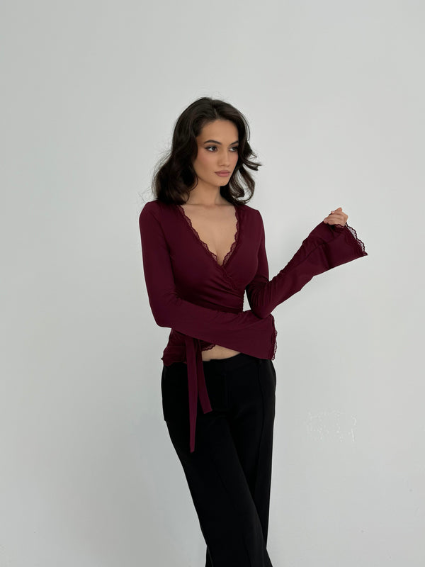 Ballerina basic top - bordeaux