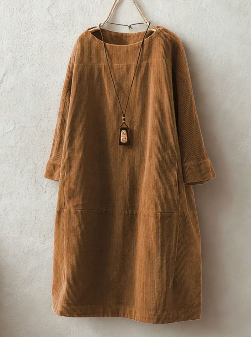 Marivelle - Classic Cord Tunic Dress