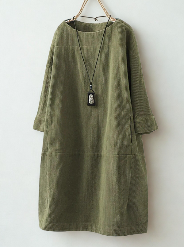 Marivelle - Classic Cord Tunic Dress