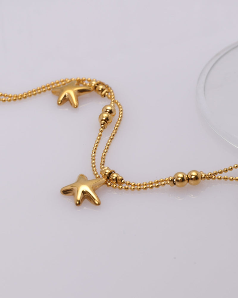 Starla Gold Starfish Layered Bracelet