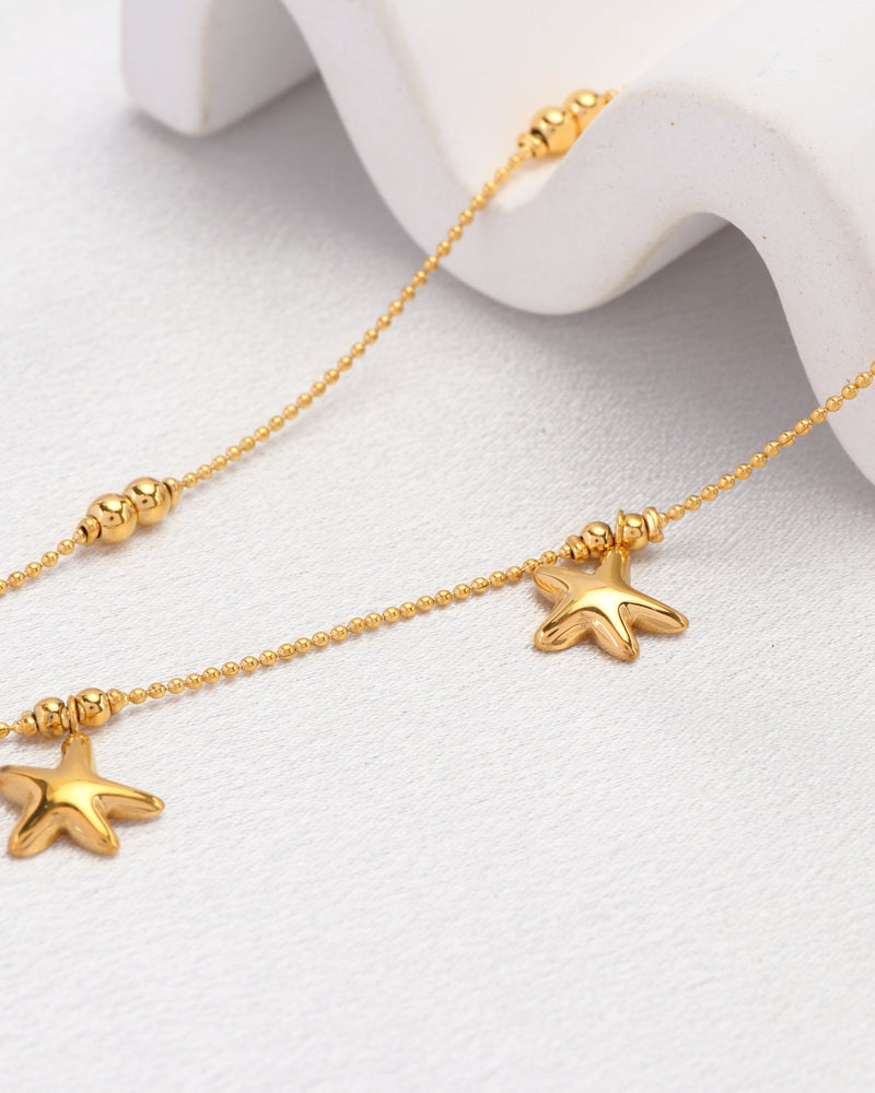 Starla Gold Starfish Layered Bracelet