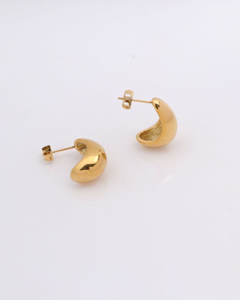 Cirina Gold Dome Earrings
