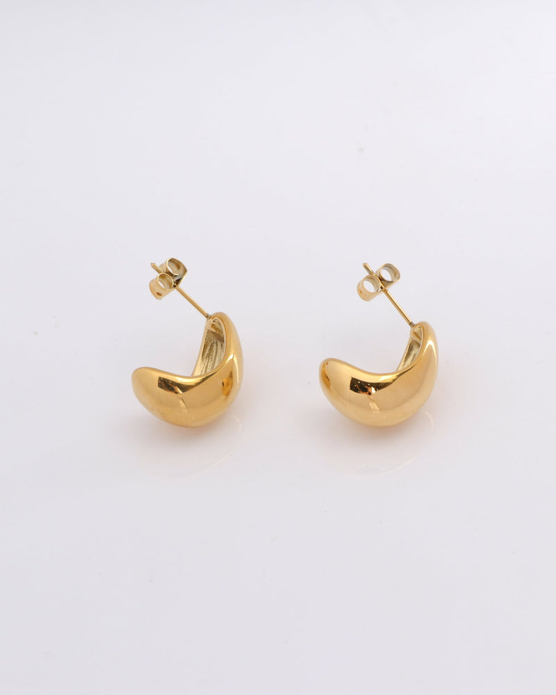 Cirina Gold Dome Earrings