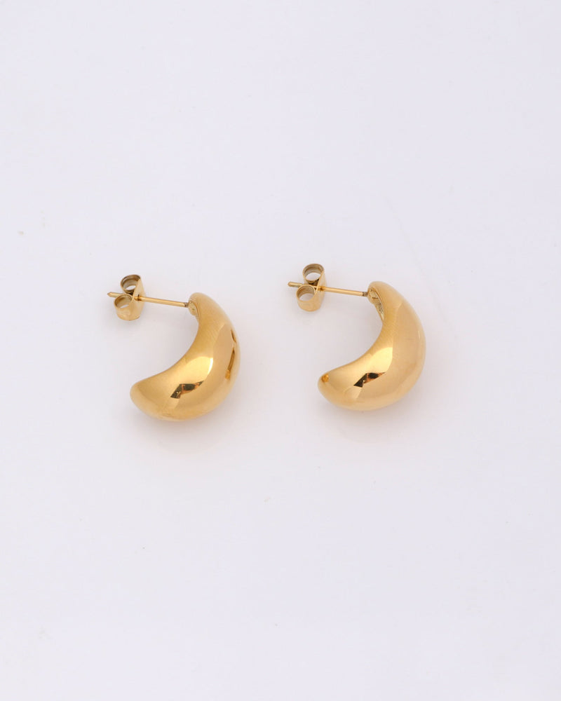 Cirina Gold Dome Earrings