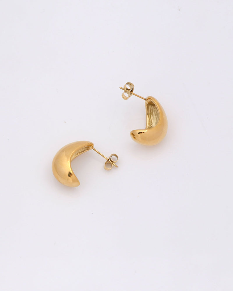 Cirina Gold Dome Earrings