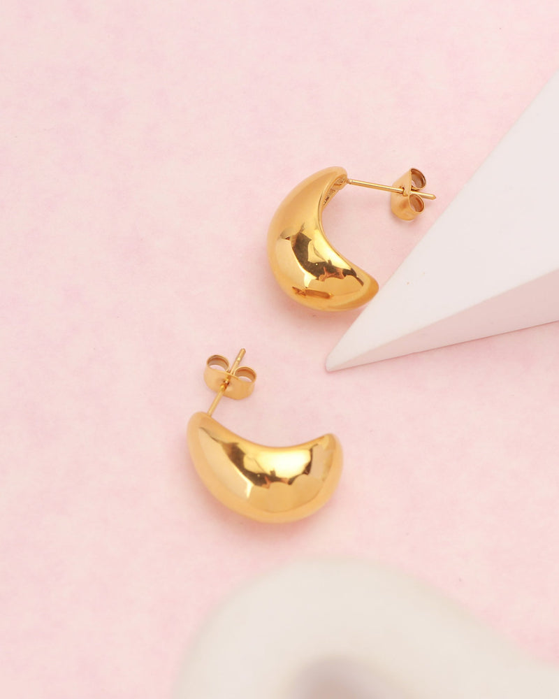 Cirina Gold Dome Earrings