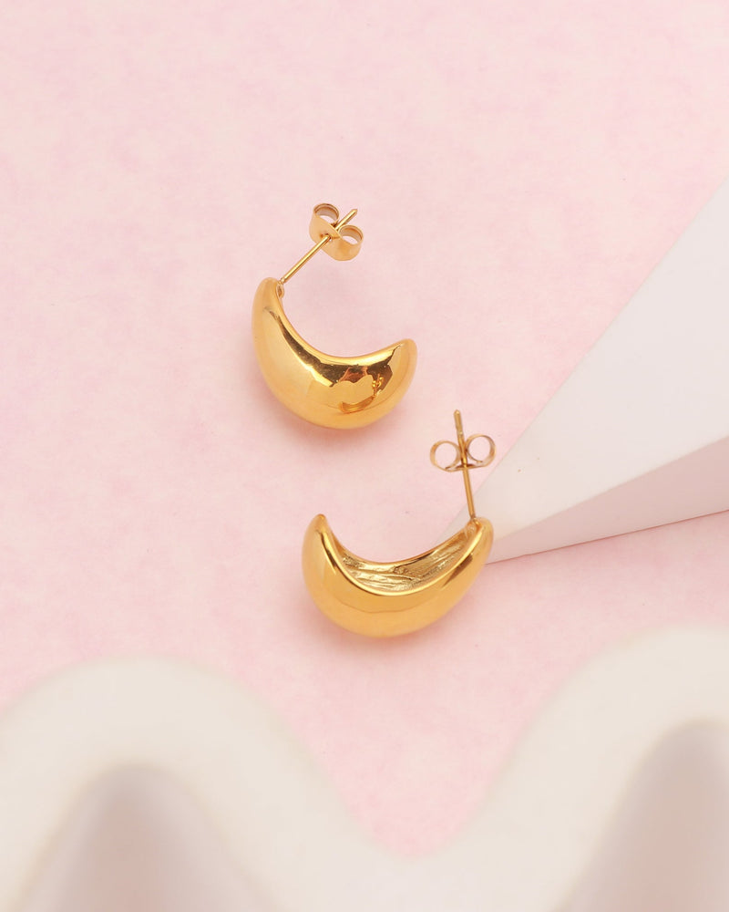 Cirina Gold Dome Earrings