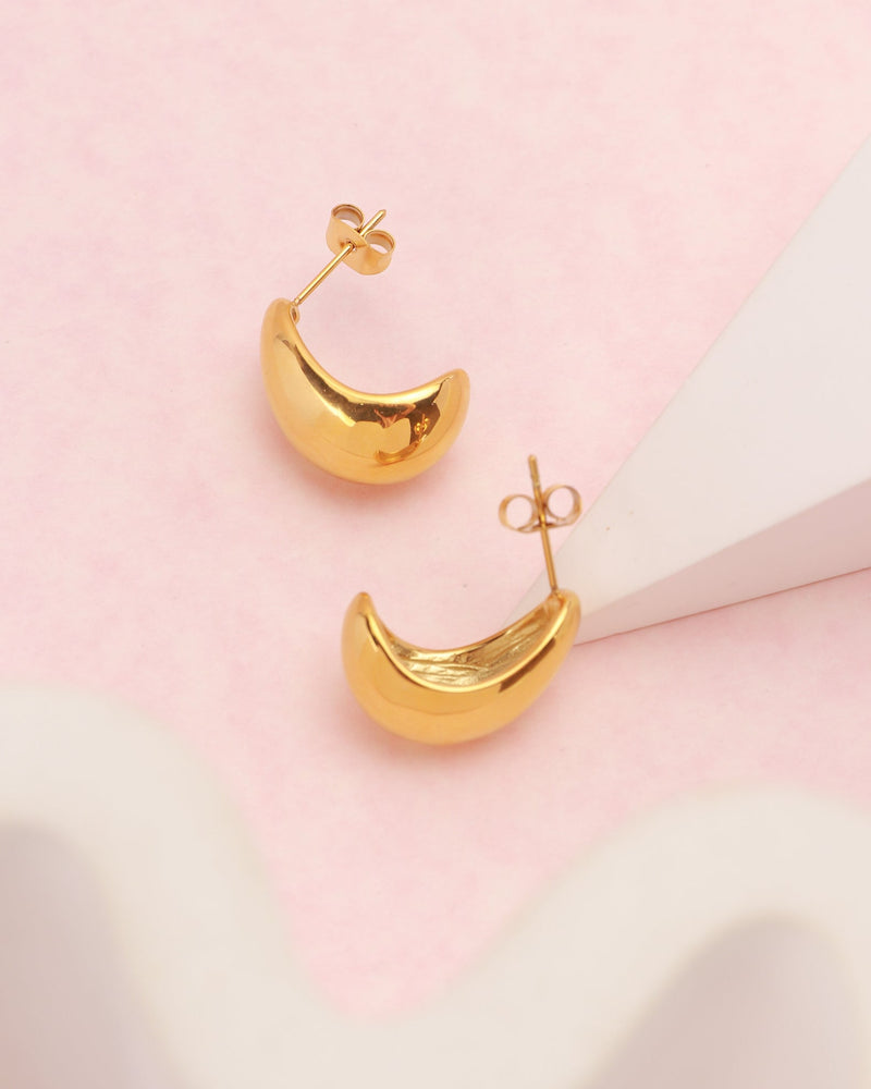 Cirina Gold Dome Earrings