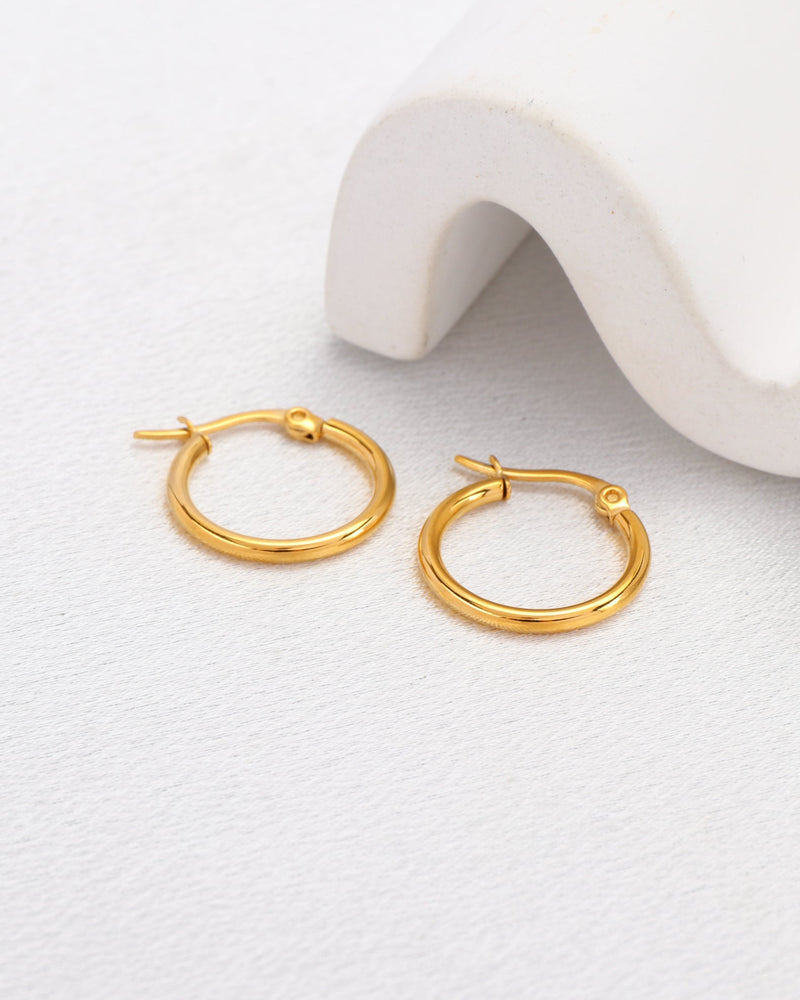Luminara Gold Hoop Earrings