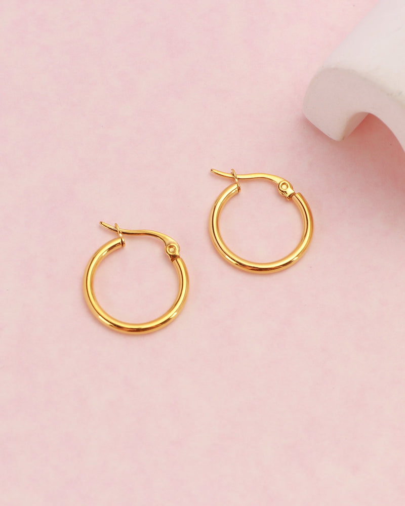 Luminara Gold Hoop Earrings