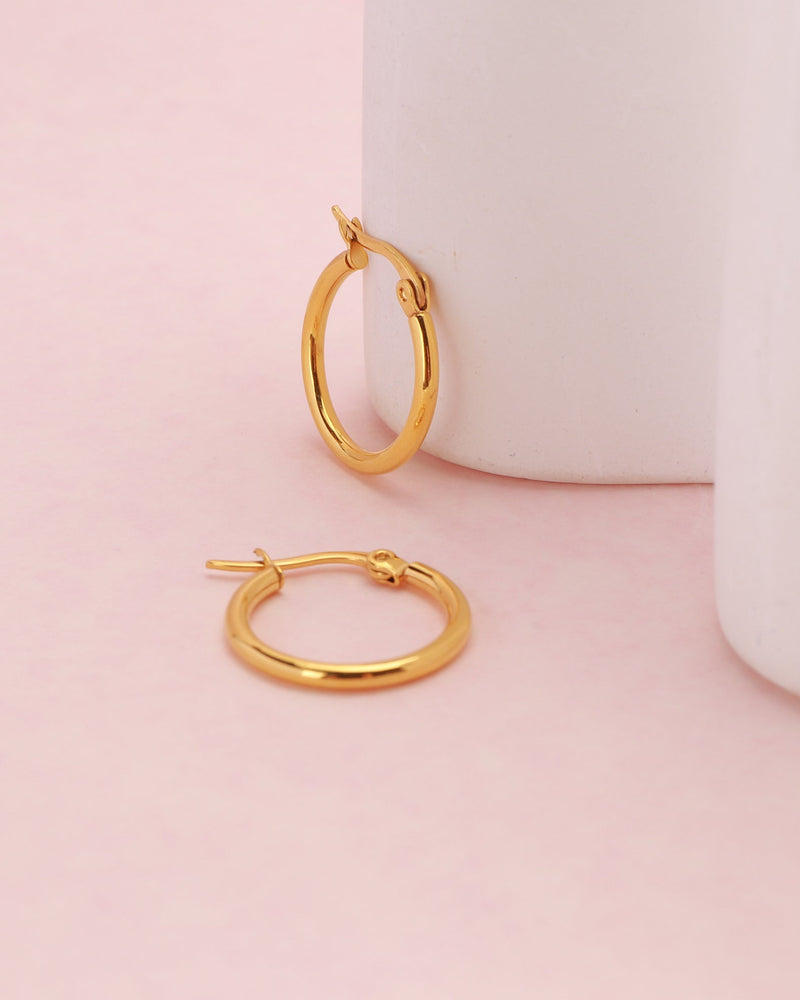 Luminara Gold Hoop Earrings