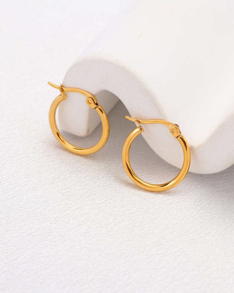Luminara Gold Hoop Earrings