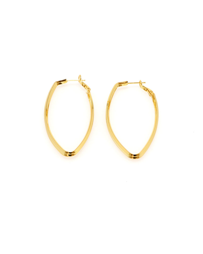 Pyra Gold Irregular Hoop Earrings