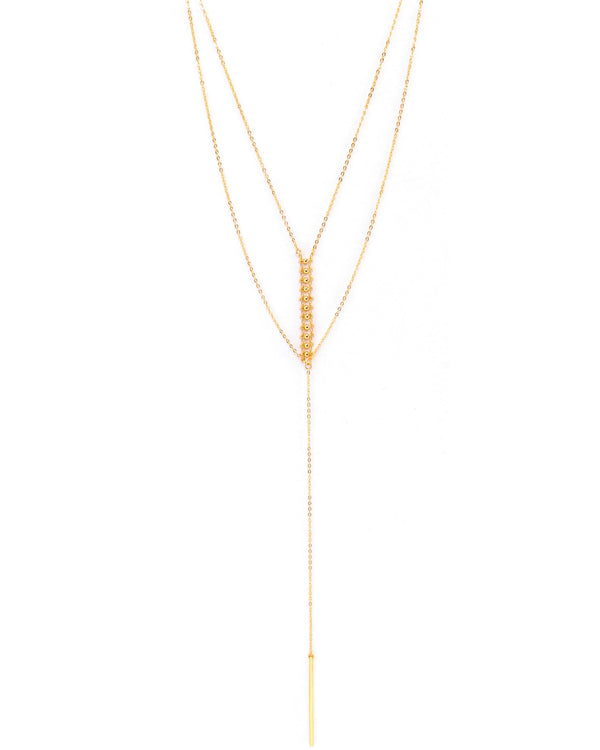 Linn Gold Long Layered Necklace