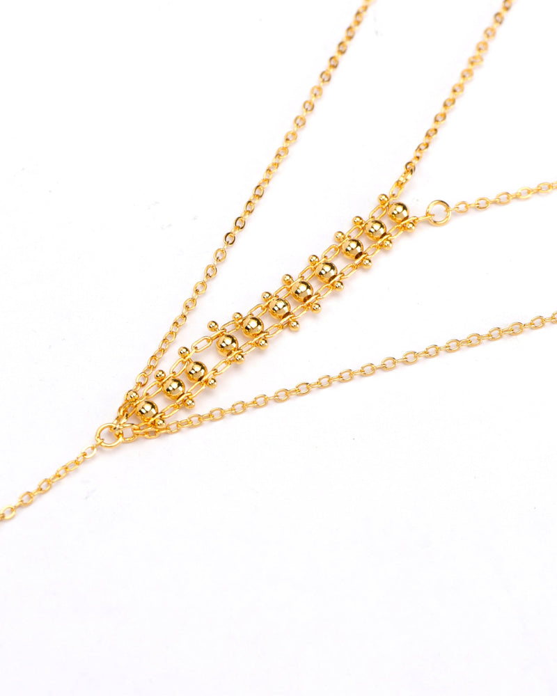 Linn Gold Long Layered Necklace