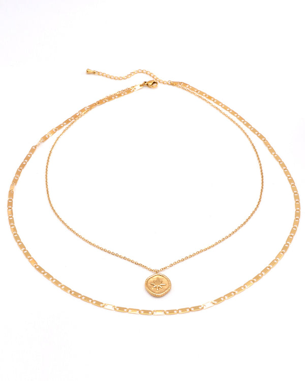 Stella Gold Star Layered Necklace