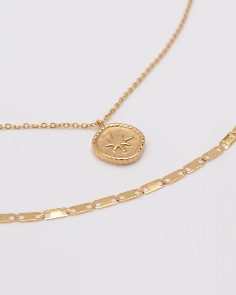 Stella Gold Star Layered Necklace