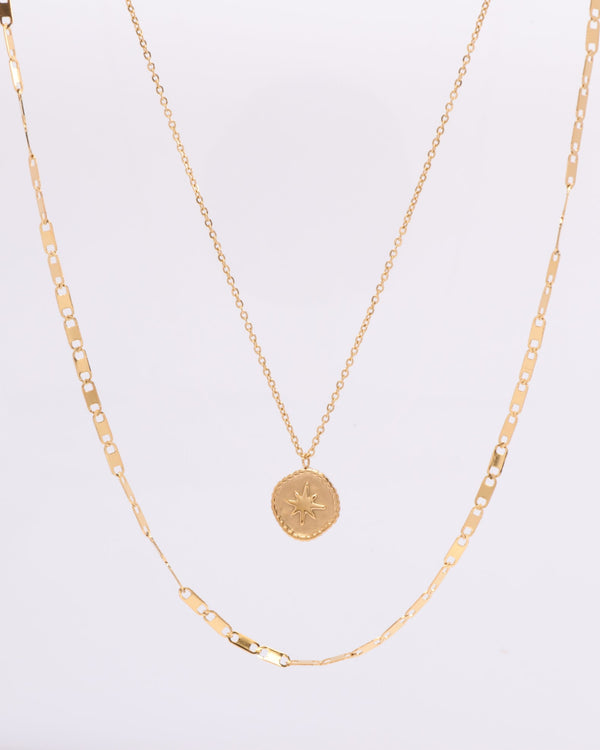 Stella Gold Star Layered Necklace
