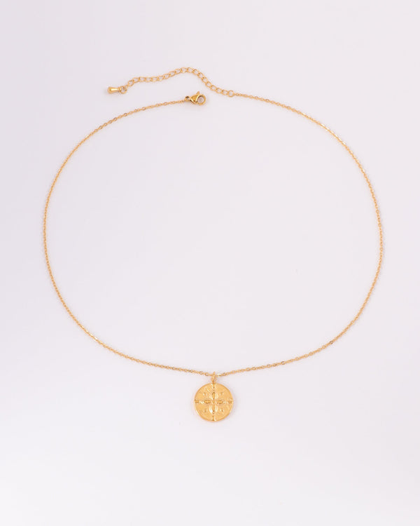 Thalia Gold Clover Pendant Necklace