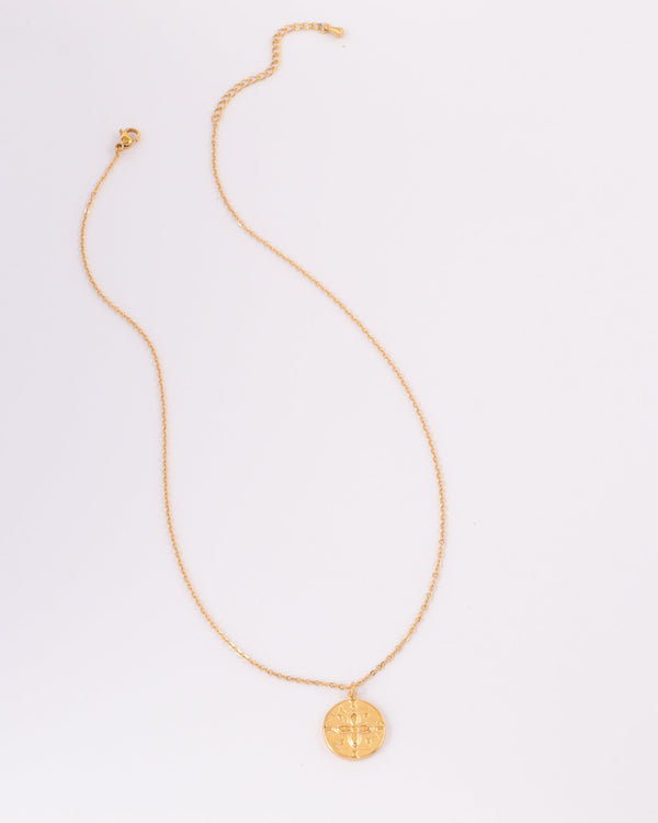 Thalia Gold Clover Pendant Necklace