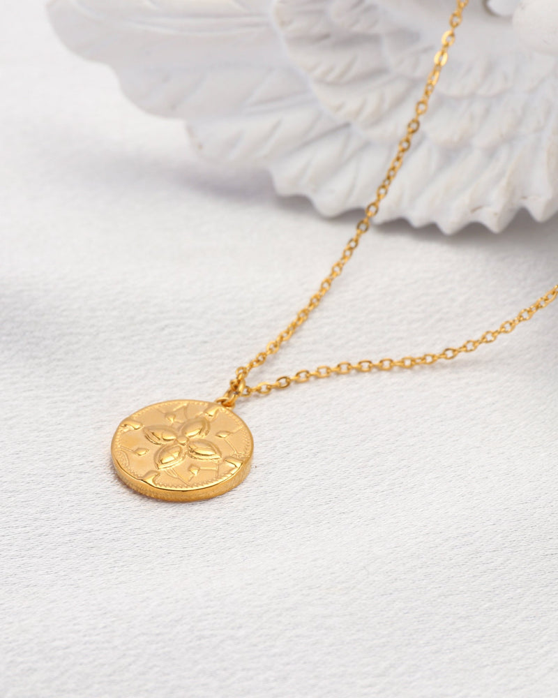Thalia Gold Clover Pendant Necklace