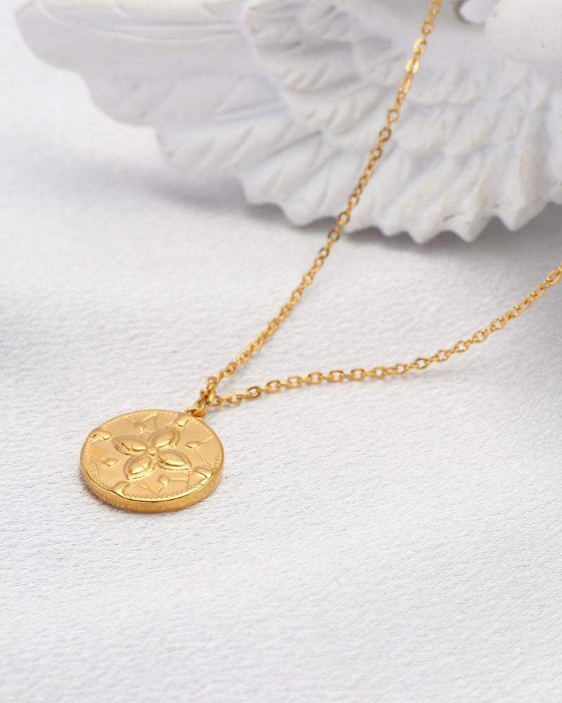 Thalia Gold Clover Pendant Necklace