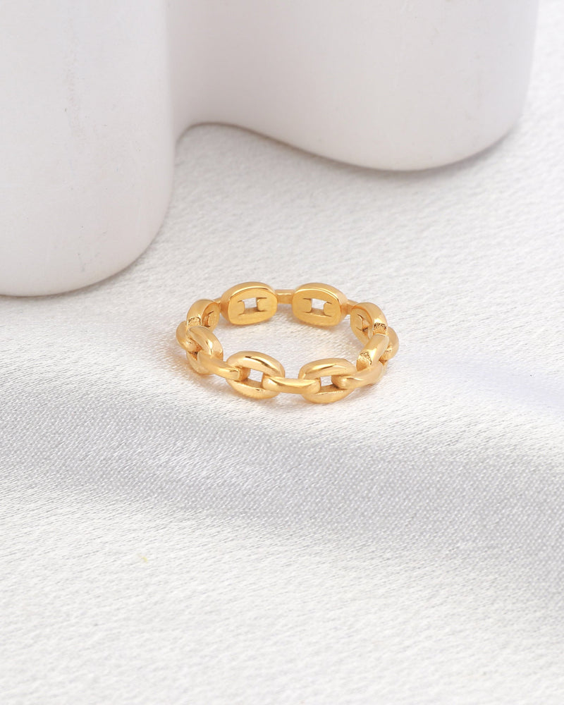 Alia Gold Chain Ring