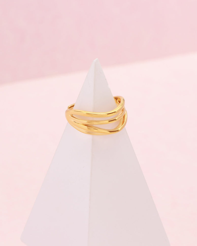 Linnea Irregular Gold Layered Ring