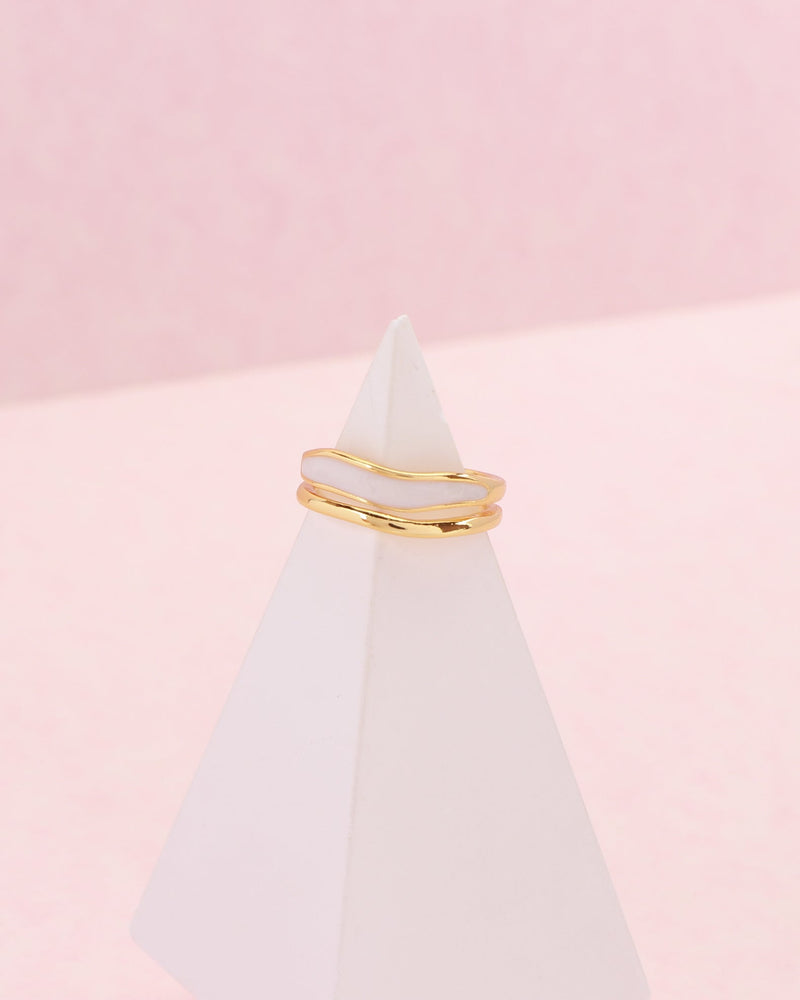 Linnea Irregular Gold Layered Ring