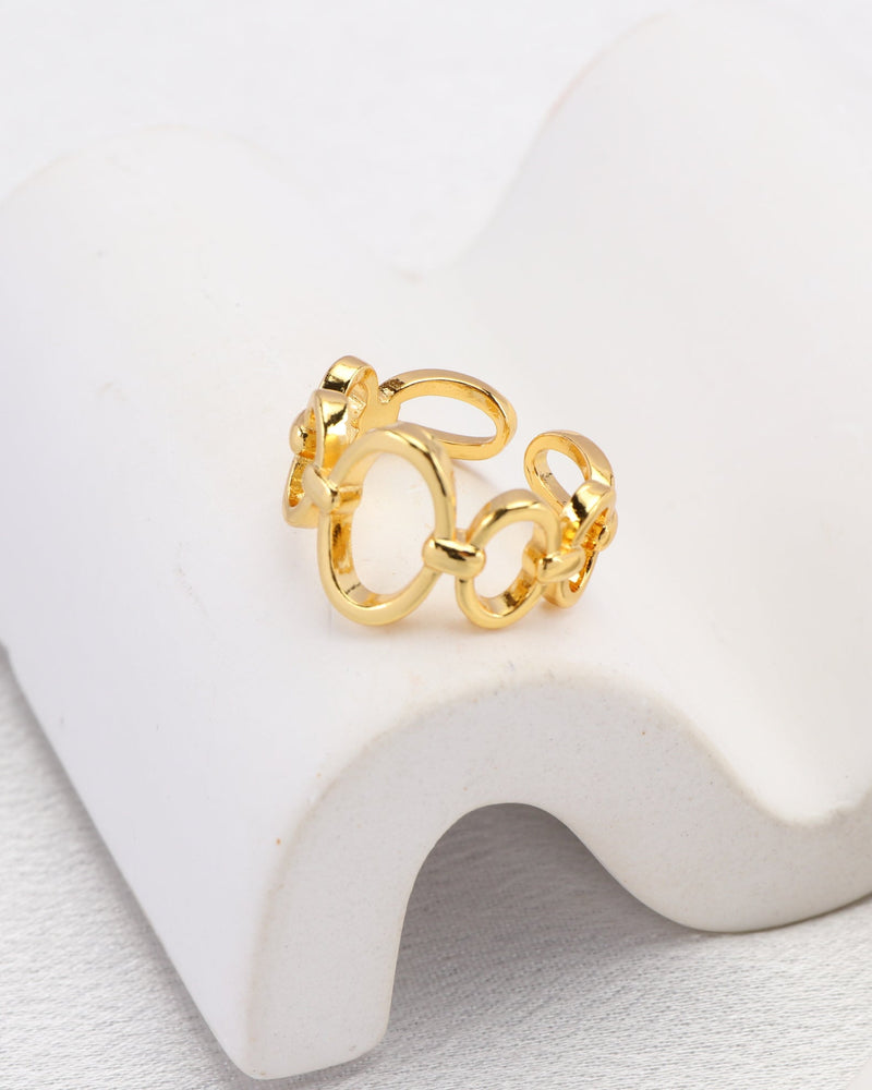 Celia Gold Chain Link Ring