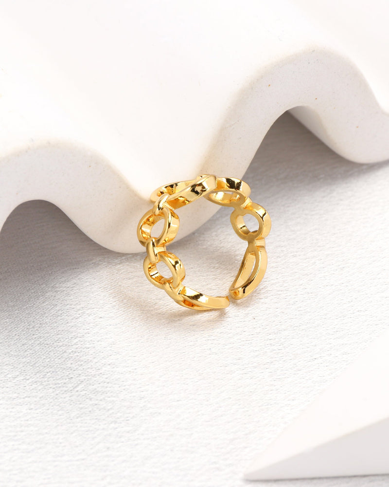 Celia Gold Chain Link Ring