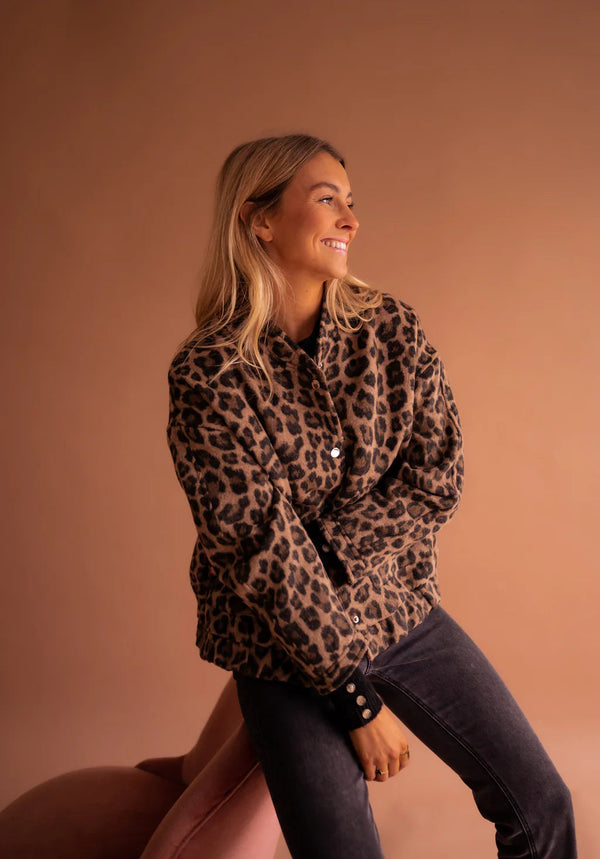 Élodie | Elegant Leopard Jacket