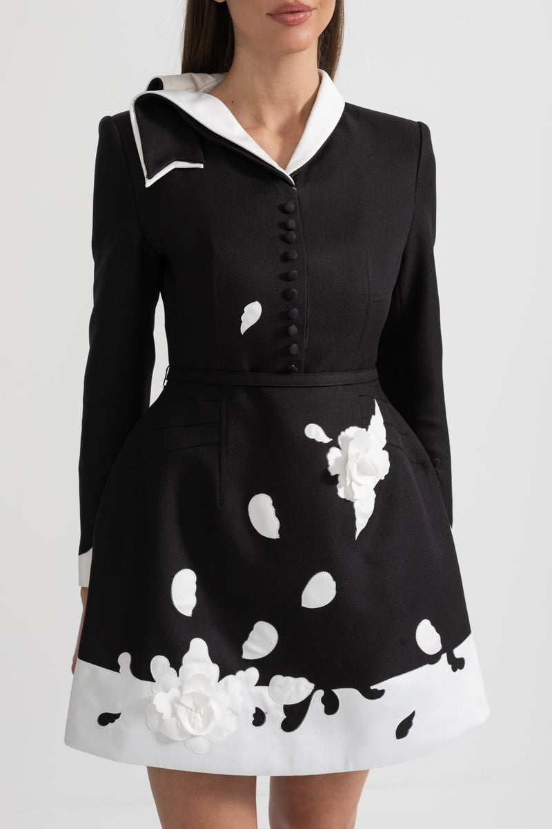 Thalya - Luxe Floral Embellished Dress