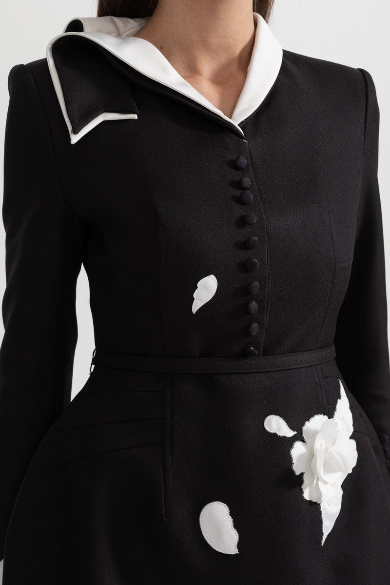 Thalya - Luxe Floral Embellished Dress