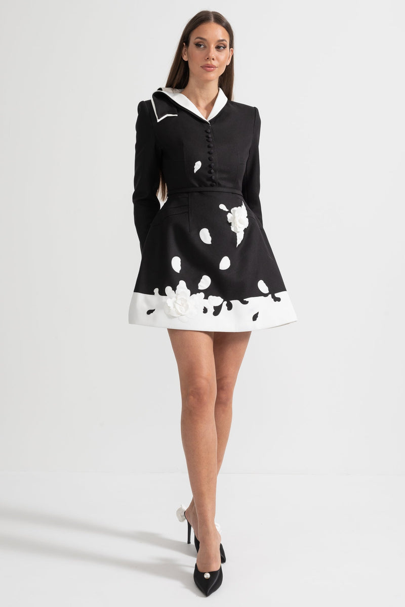 Thalya - Luxe Floral Embellished Dress