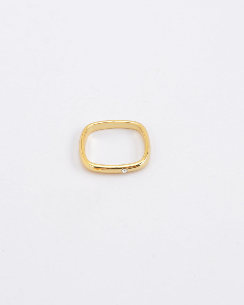 Quad Gold Square Ring