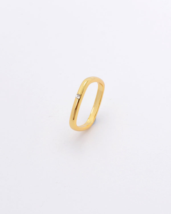 Quad Gold Square Ring