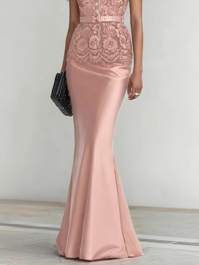 Irmani - Buckle Lace Maxi Dress
