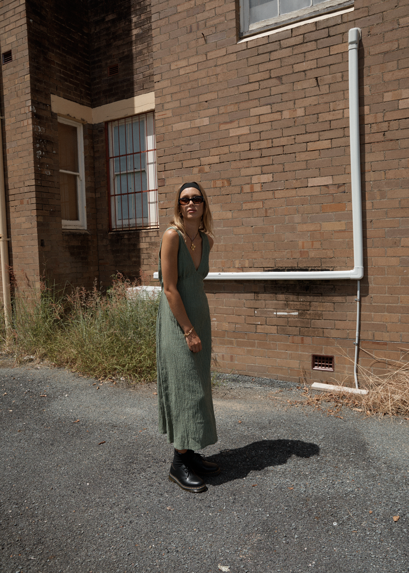 Afend - Seersucker Oli Maxi Dress