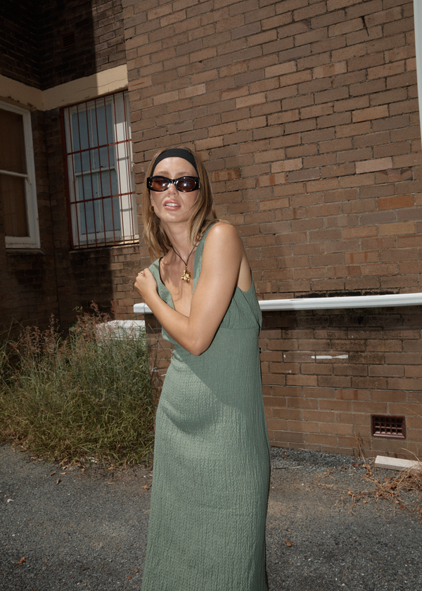 Afend - Seersucker Oli Maxi Dress