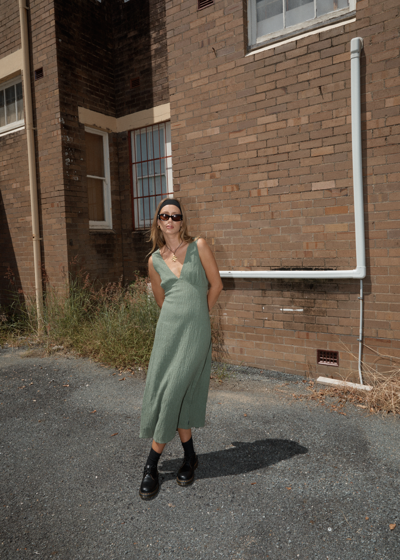 Afend - Seersucker Oli Maxi Dress