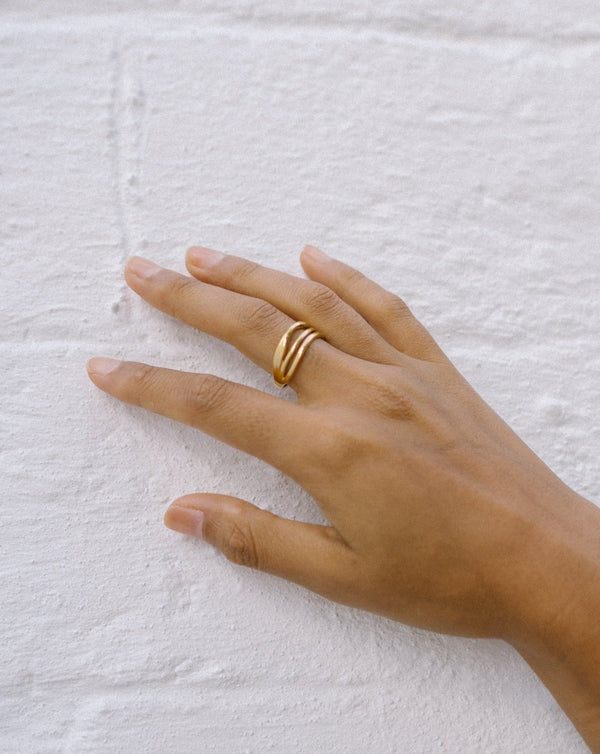 Linnea Irregular Gold Layered Ring
