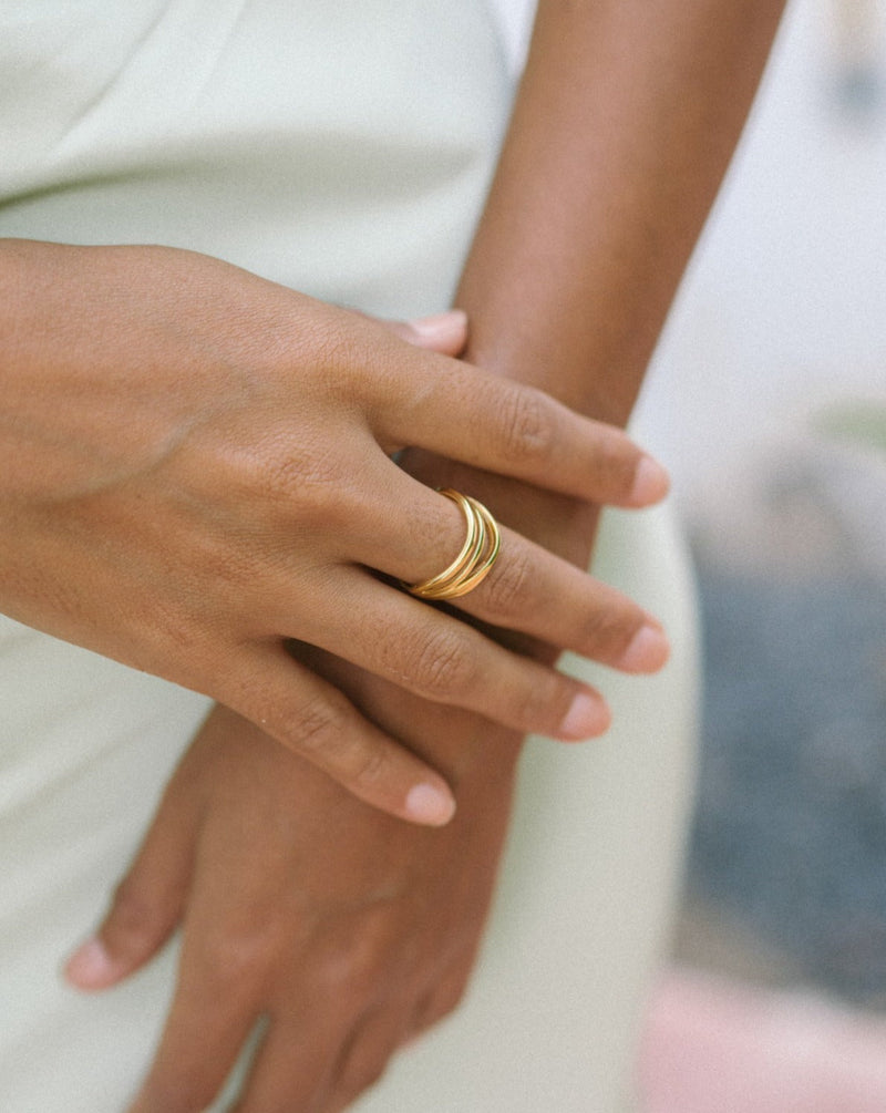 Linnea Irregular Gold Layered Ring