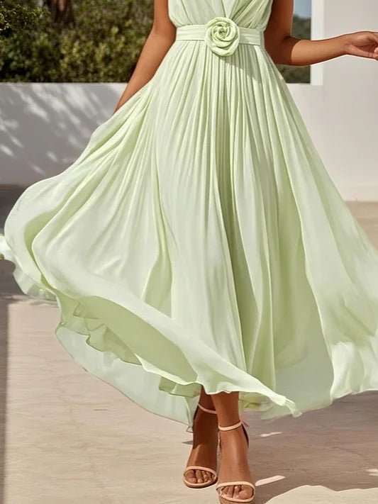 Lavenda - Elegant Chiffon Maxi Dress