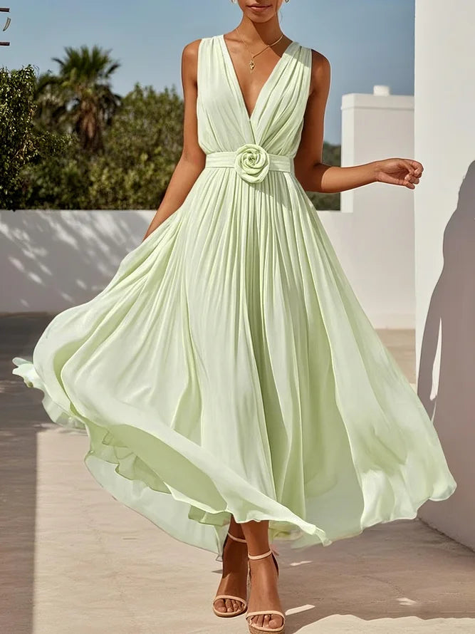 Lavenda - Elegant Chiffon Maxi Dress